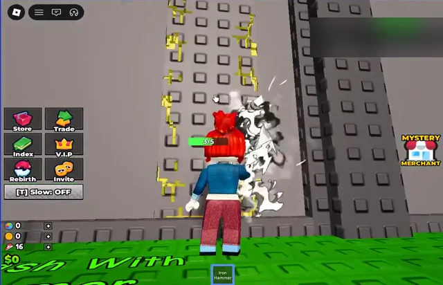 Gameplay from Roblox Resource Collection Simulator